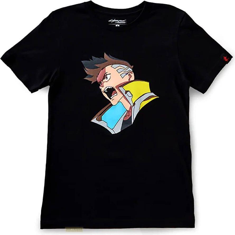 Devplus Uomo Nero Uomini, Maglietta, Maglietta Cyberpunk Edgerunners Sandevistan Di David, (S)