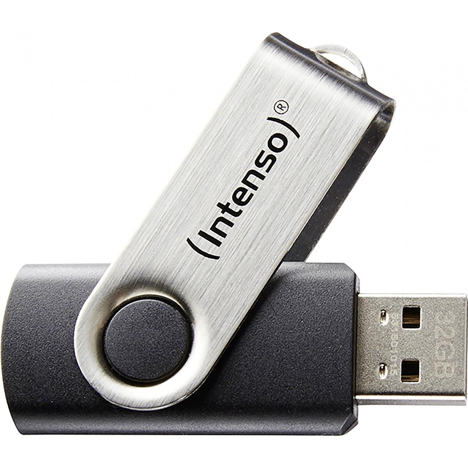 Intenso Basic Line (64 GB, USB-A, USB 2.0), USB Stick, Schwarz