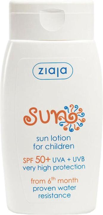 Actual product image Ziaja Sun Lotion for Children SPF 50 125ml (Sun lotion, SPF 50+, 125 ml)