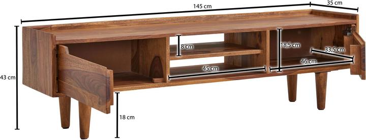 Actual product image Wohnling Sheesham (145 x 35 x 43 cm)