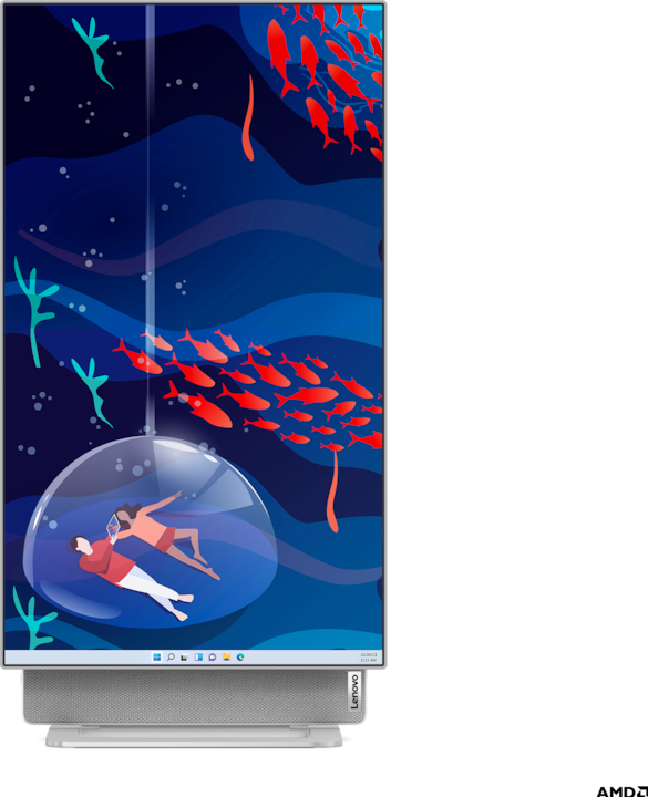 Produktbild Lenovo Yoga AIO 7 27APH8 (AMD Ryzen 7 8845HS, 32 GB, 1000 GB, GeForce RTX 4050)