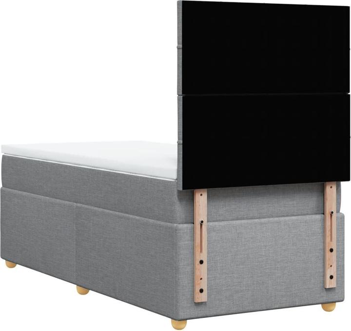 Produktbild VidaXL Bo x springbett mit Matratze 90 x 200 cm Stoff (90 x 200 cm, 90 x 200 cm)