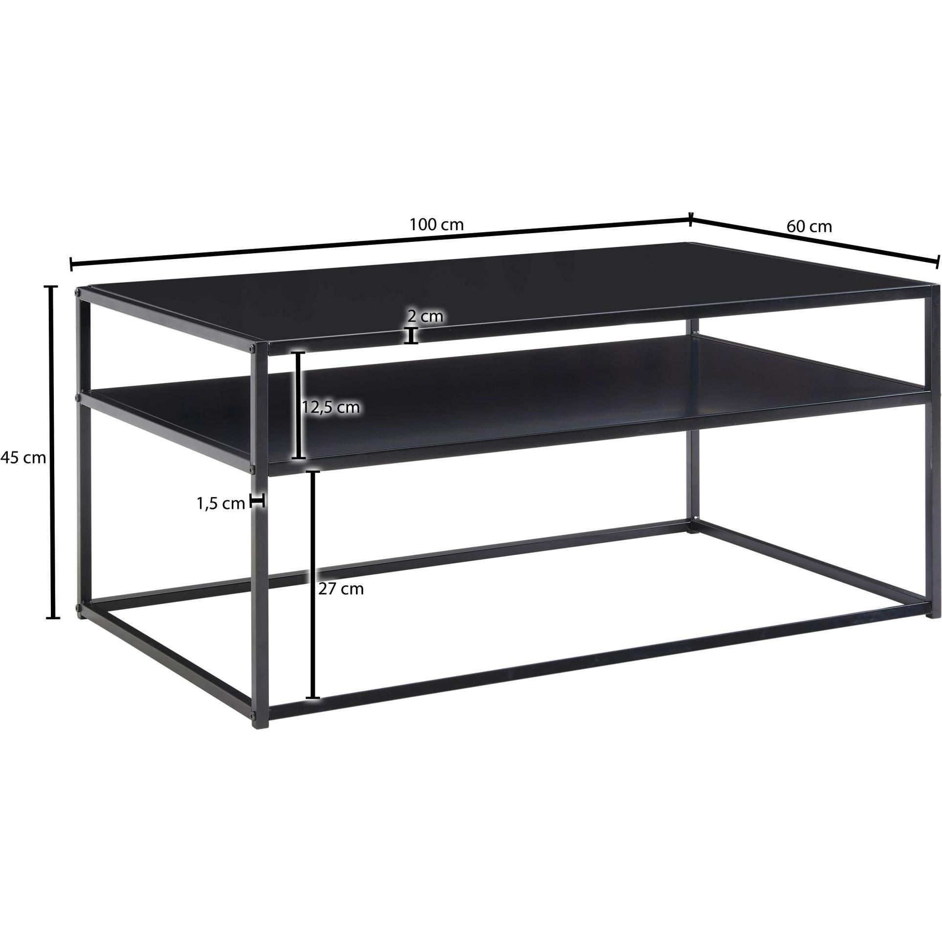 Thumbnail - Wohnling, Couchtisch + Beistelltisch, Isabella (100 x 60 x 45 cm)
