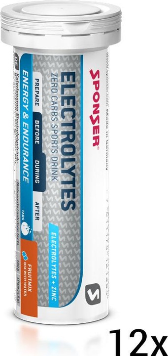 Produktbild Sponser Electrolytes (Zitrone, 12 Stk., 540 g)