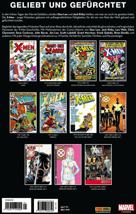 Produktbild Panini X-Men Anthologie (Deutsch, Brian Michael Bendis, Chris Claremont, Frank Quitely, Grant Morrison, Jack Kirby, Jim Lee, John Byrne, Len Wein, Scott Lobdell, Stan Lee, Stuart Immonen, 2018)