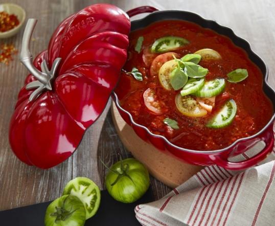 Productafbeelding Staub Cocotte "Tomaat (25 cm, Braadpan + kasserol, Gietijzer)