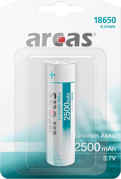 Image du produit Arcas IMC18650BP1 Spezial-Akku 18650 Li-Ion 3.7 V 2500 mAh (1 pcs, 18650, 2500 mAh)