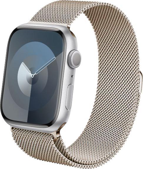 Actual product image Crong Milano Steel – Edelstahlarmband für Apple Watch 42/44/45/49 mm (Champagner) (Stainless steel)