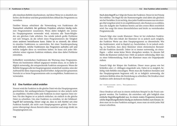 Actual product image Python 3 Programmieren für Einsteiger (German, Michael Bonacina, 2018)