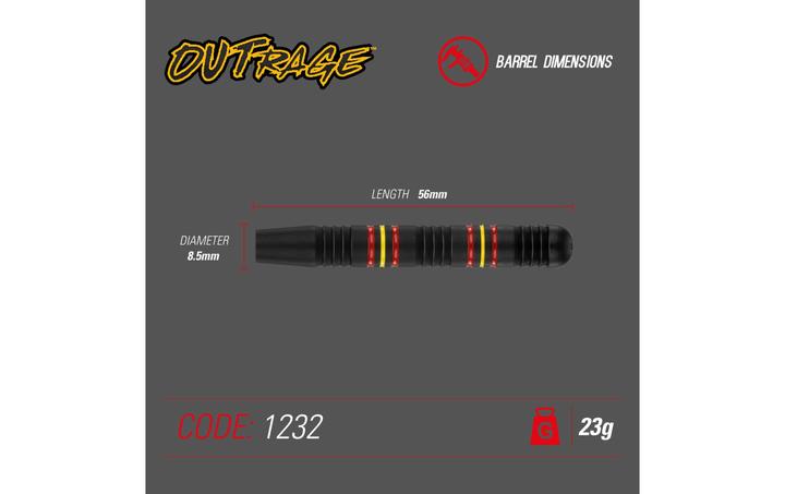 Image du produit Winmau Steel Tip Outrage Brass (23 g)