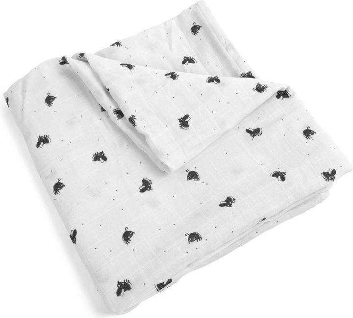 Filibabba Muslin Swaddle Diaper 120x120 cm GOTS - Lucky (120 cm, 120 cm)