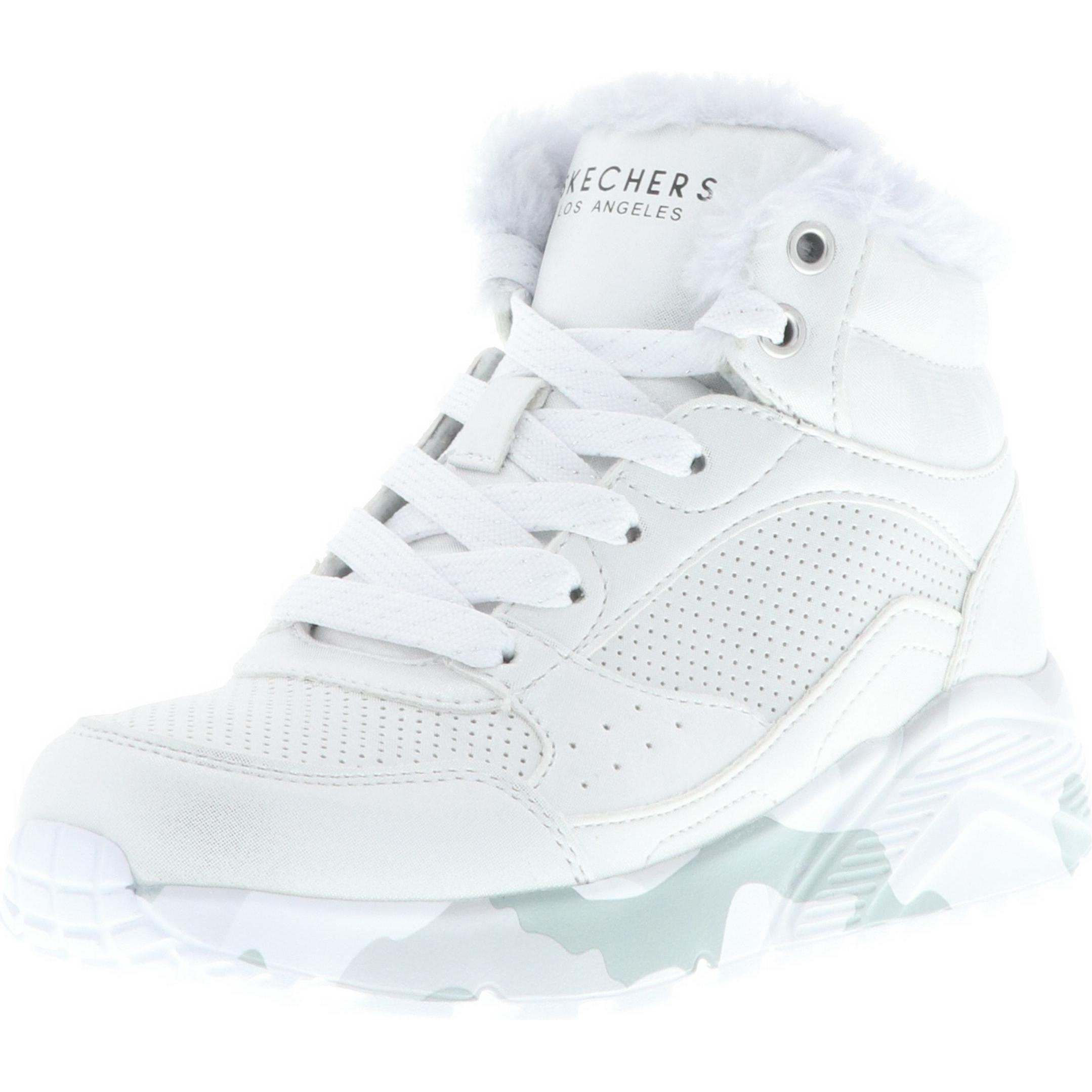 Skechers, Damen, Sneaker, 310485L/SLGY Uno Lite-Camo Dazzle Kinder Mädchen Damen Sneaker Camouflage silber, Silber, (29)