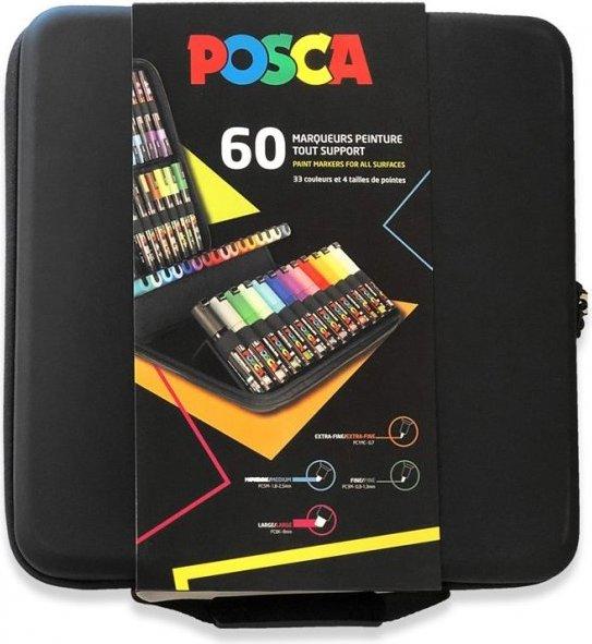 Image du produit Posca Kit de marqueurs (Multicolore, 60 x)