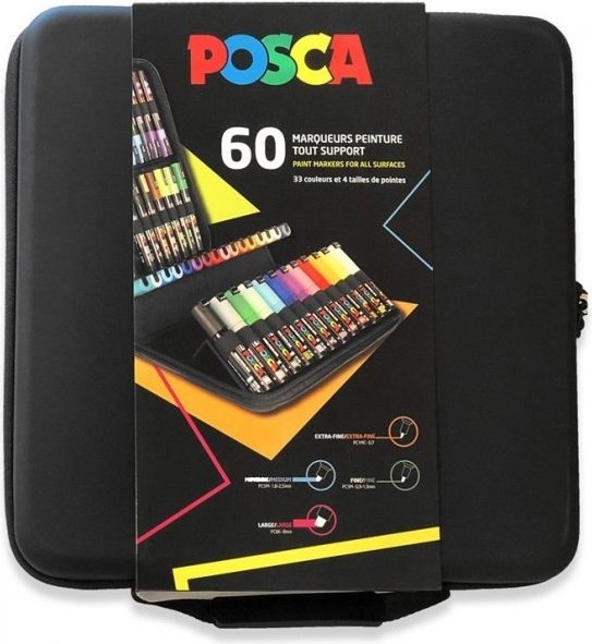 Actual product image Posca Marker Set (Multicoloured, 60 x)