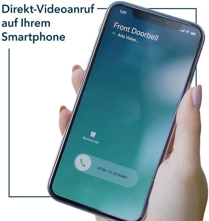 Image du produit Arlo Sonnette Vidéo Filaire, noir (Application, WiFi)