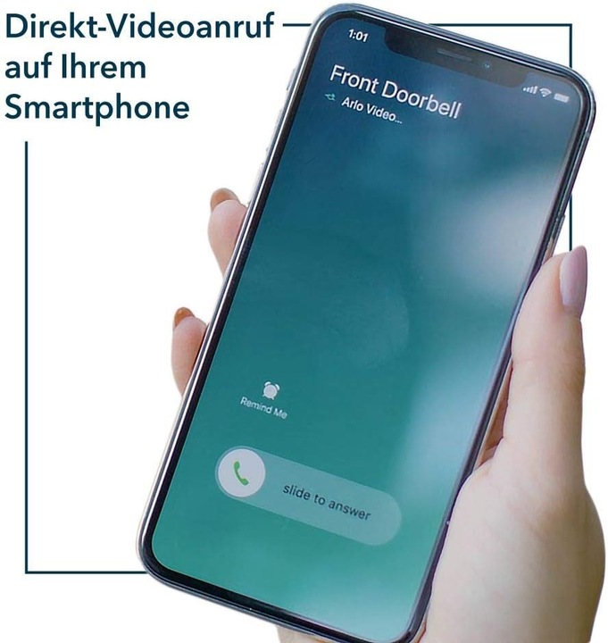 Actual product image Arlo Wired Video Doorbell, black (Wi-Fi, App)