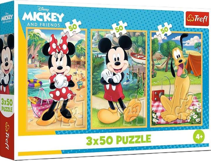 Immagine prodotto Trefl Puzzle 3 x 50 – Micky Maus (50 pezzi)