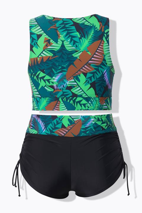 Produktbild Ulla Popken Bikini, Palmen, Softcups, Drapierung, recycelt (54)