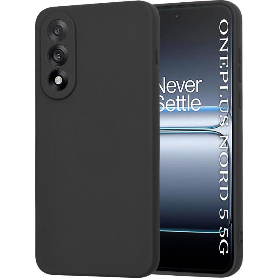Techsuit - SoftFlex - OnePlus Nord 5 - Black (OnePlus Nord 5G), Cover smartphone, Nero