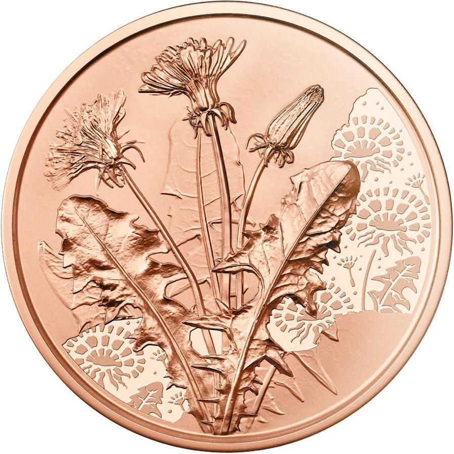 Münze Österreich, Münzen, Löwenzahn, (1.00, 2022)