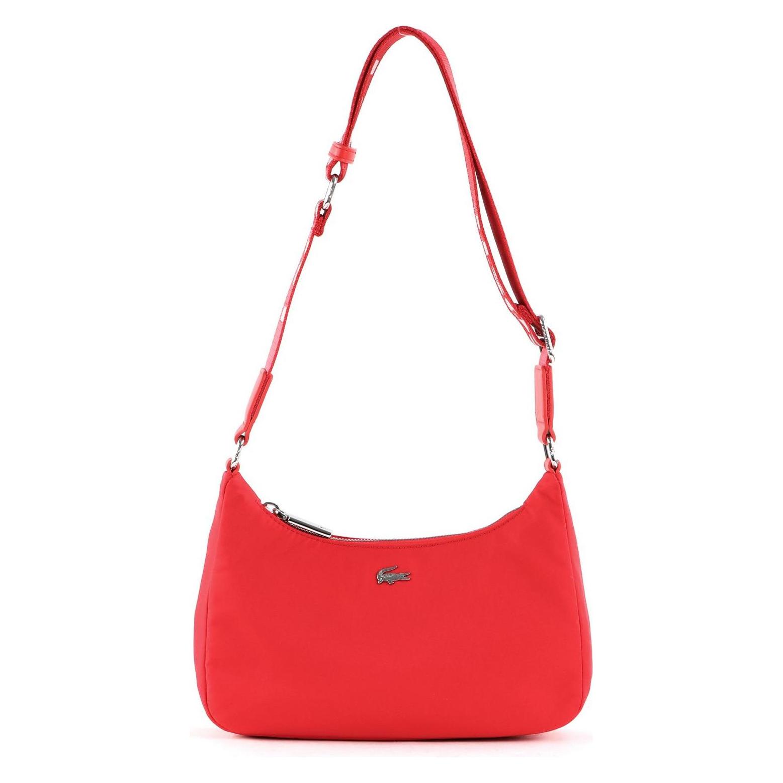 Lacoste, Damen, Handtasche, Active Nylon Shoulder Bag, Rot