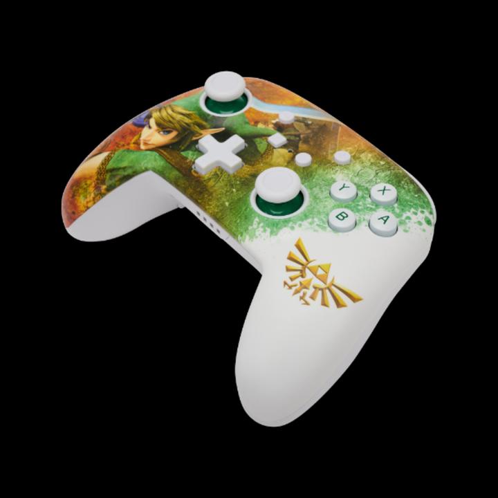 Actual product image PowerA Enhanced Wireless Switch Controller - Zelda Watercolor (Switch, Switch Lite, Switch OLED)