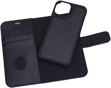 Productafbeelding Radicover Stralingsbeschermde Mobilewallet Leer iPhone - iPhone 13 Mini Exclusief 2in1 Zwart (Apple iPhone 13 mini)