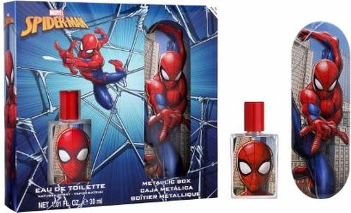 Air Val International Marvel Spiderman Geschenkset für Kinder Eau de Toilette Metallic Box Vegan und FSC Approved 30ml (Parfum Set)