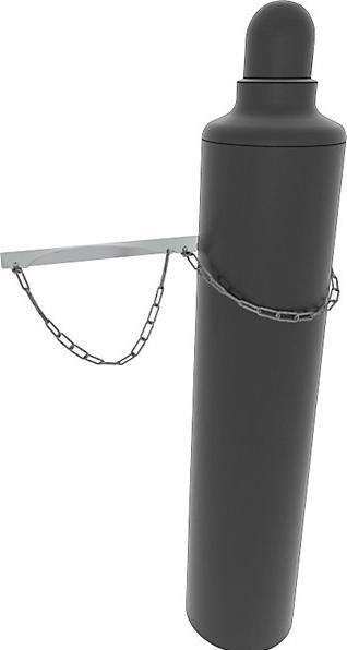 eurokraft basic Gas cylinder wall mounting bracket, for max. cylinder-Ø 230 mm, for 2 cylinders.