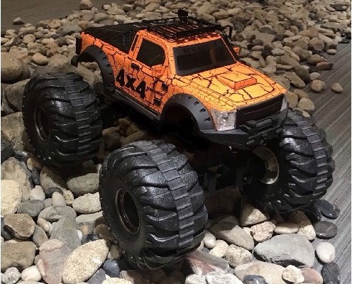 Actual product image New Bright Meg-Zilla 1:8 R/C - Orange (471182)
