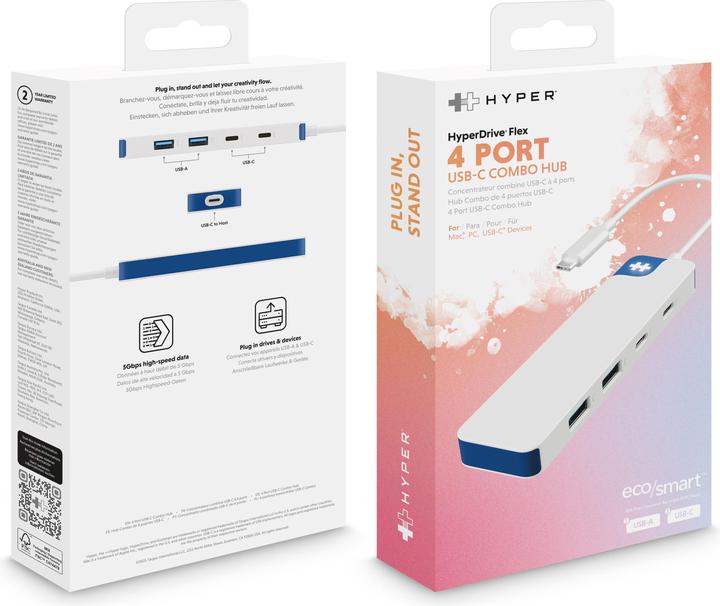 Produktbild Hyper HyperDrive Flex 4 Port USB-C (USB-C, 4 Ports)
