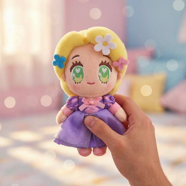 Actual product image Disney Rapunzel plush key ring