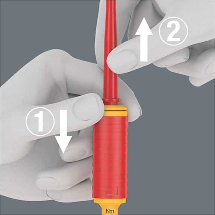 Produktbild Wera Kraftform Kompakt VDE 16 Torque extra slim 1 (Schlitz, Pozidriv-Kreuzschlitz (PZ), Pin-torx)