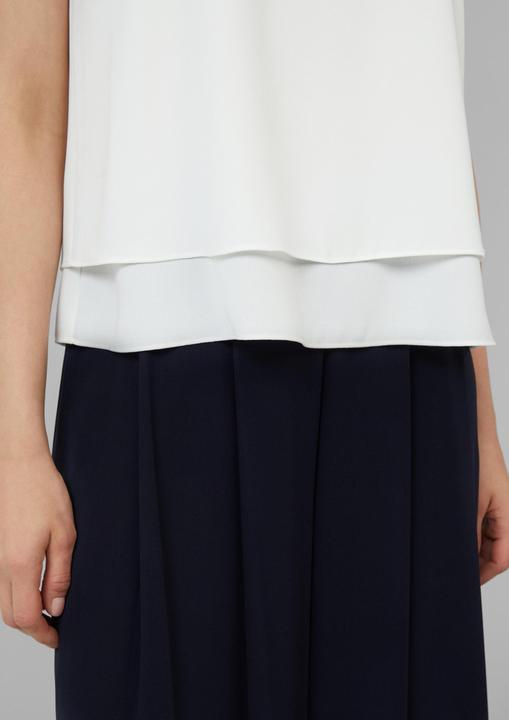 Produktbild S.Oliver Bluse Doppellagiges Top aus Crêpe (44)