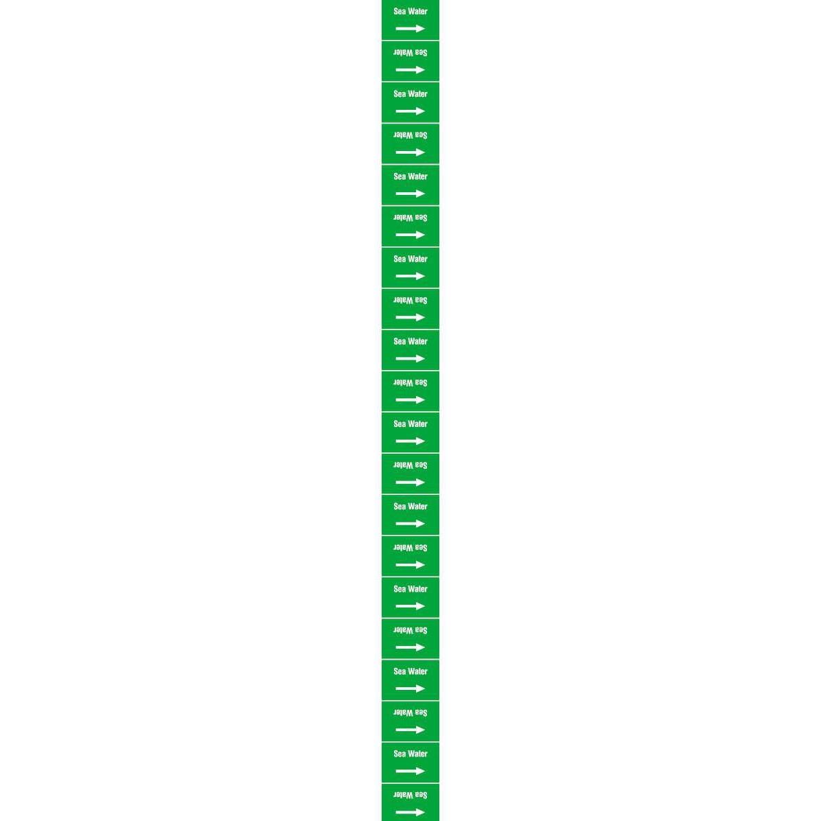 Brady, Etiketten, ISO 20560 Pipe Markers - Water