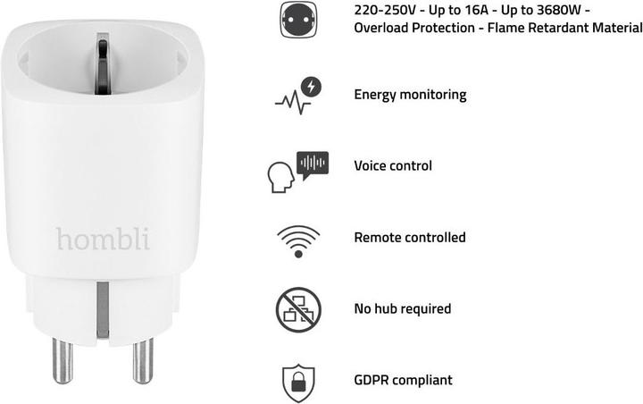 Actual product image Hombli Smart-Steckdose EU