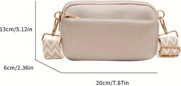 Immagine prodotto Only-Bags.Store Mini cross-body bag, borsa quadrata con ampia tracolla, alla moda