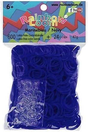 Rainbow Loom Gummibänder Marineblau Jelly (600 Stk.)