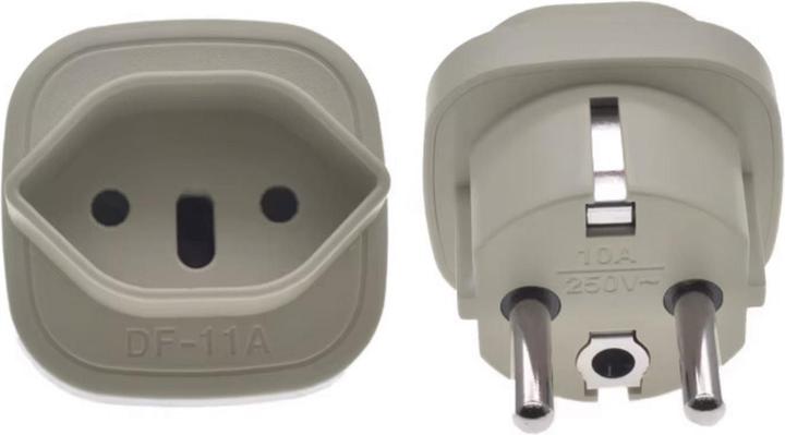 Actual product image Hermex Socket outlet adapter Switzerland to Schuko