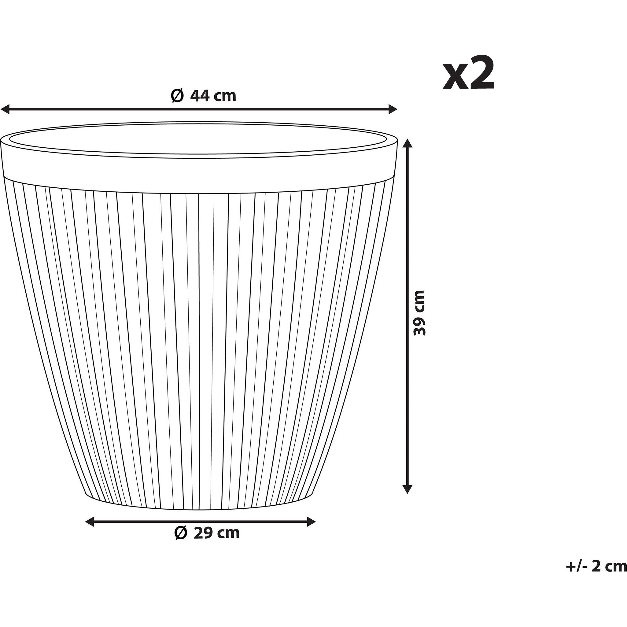 Thumbnail - Beliani, Blumentopf, Poka (44 cm)