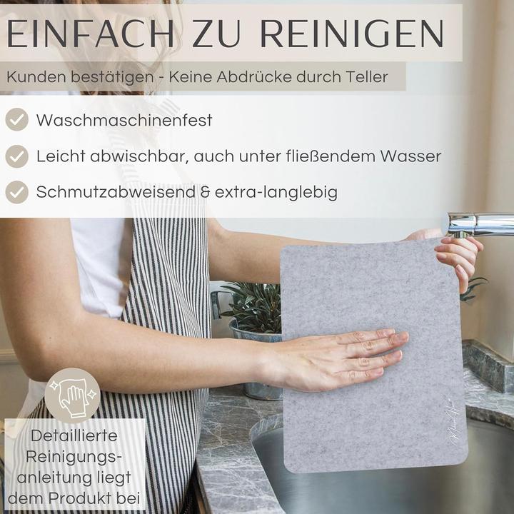 Produktbild Mahewa 6er-Set rutschfeste Tischsets (6 Stk., 43 x 30 cm)