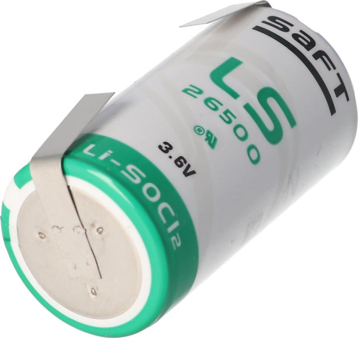 Produktbild Saft Batterie LS26500, C-Size mit Lötfahne U-Form (1 Stk., C, 150 mAh)