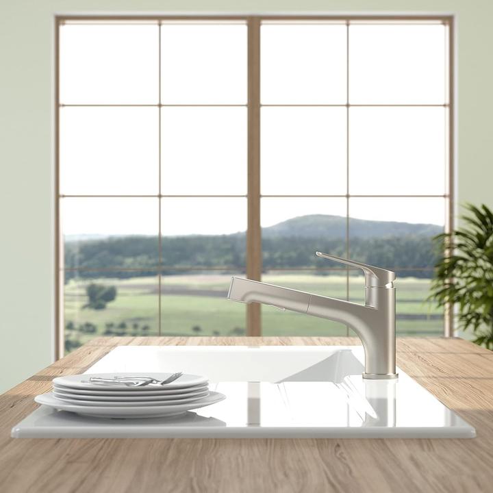 Actual product image Villeroy & Boch Junis Shower kitchen tap, stainless steel