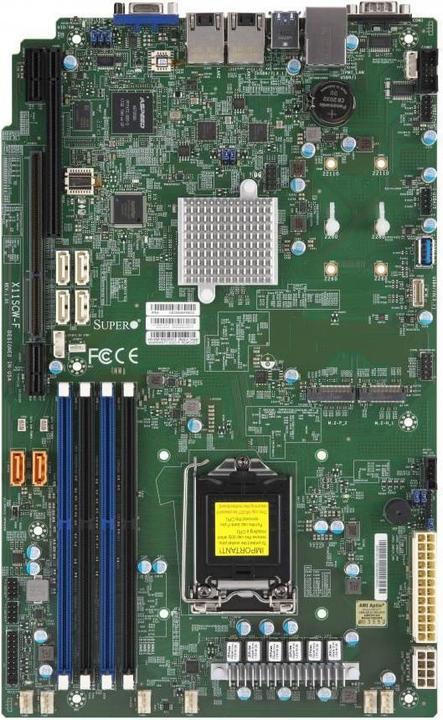 Actual product image Supermicro Motherboard X11SCW-F (retail pack) (LGA 1151, Intel C246)