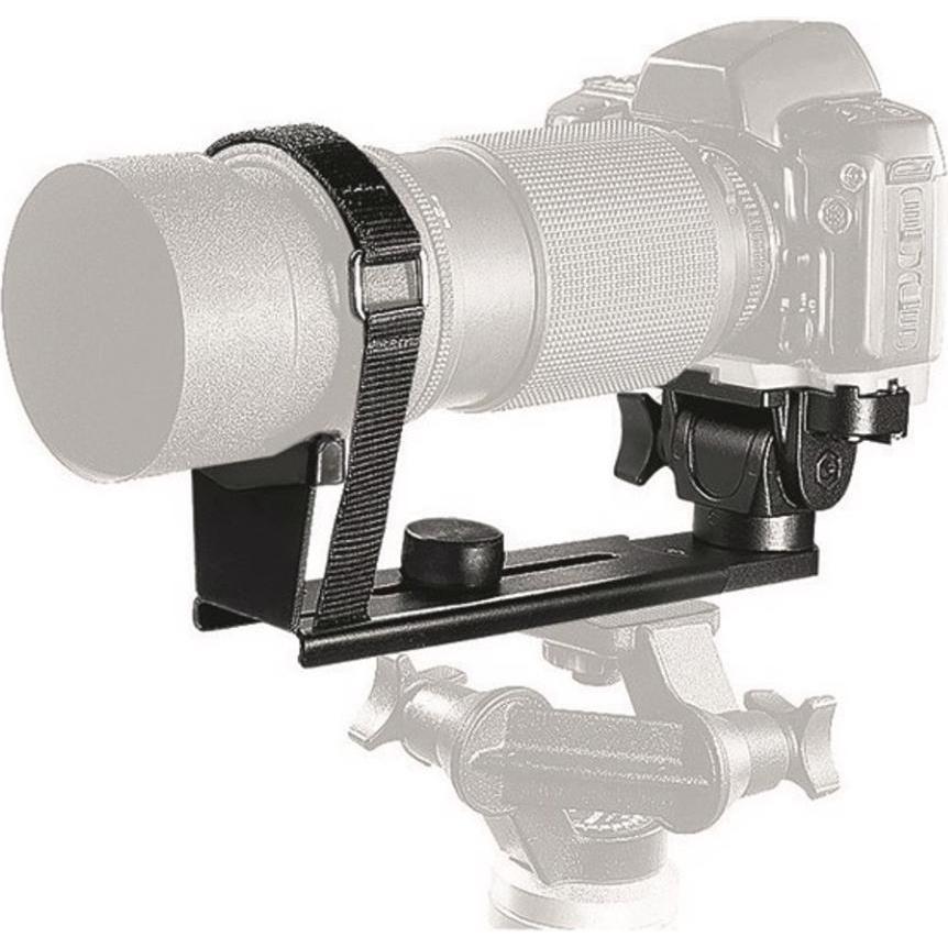 Manfrotto 293, Stütze für Teleobjektive inkl. 234C Kopf (Weitere), Stativkopf, Schwarz