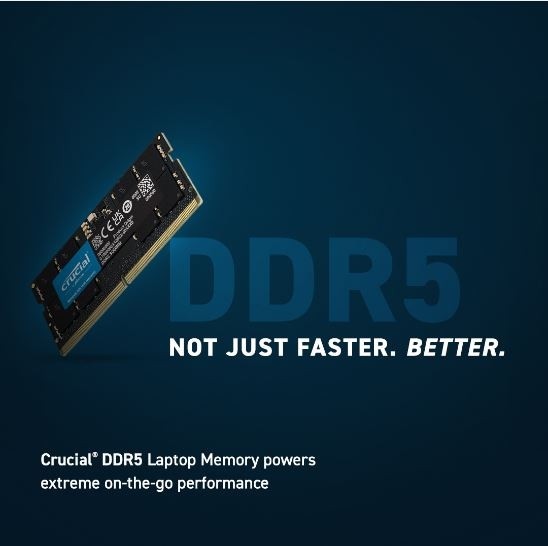 Image du produit Crucial Mémoire ordinateur portable (2 x 16GB, 5600 MHz, RAM DDR5, SO-DIMM)
