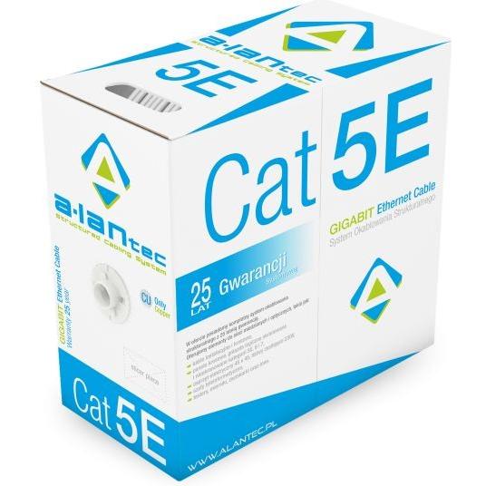 Thumbnail - Alantec KIU5PVC305 Netzwerkkabel U/UTP (UTP) (U/UTP, CAT5e, 305 m), Netzwerkkabel