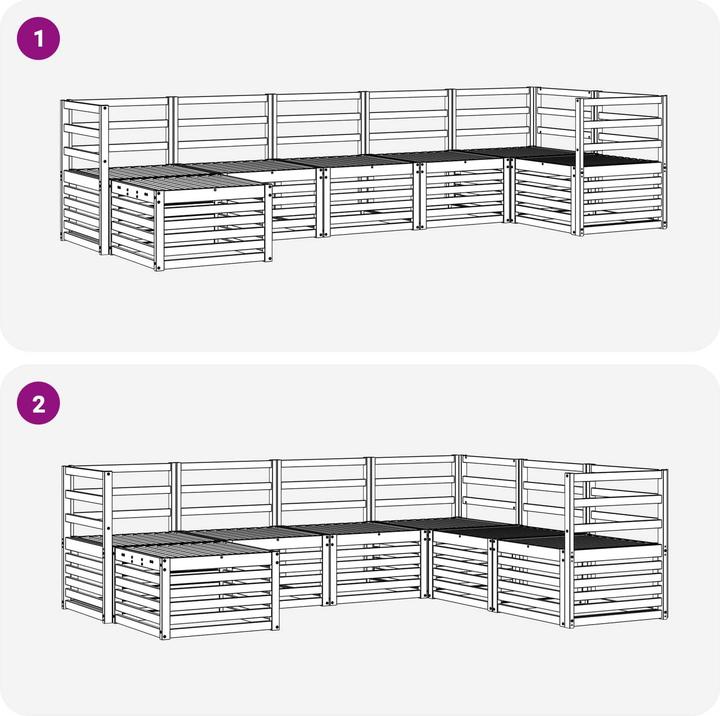 Produktbild vidaXL Outdoor-Sofa
