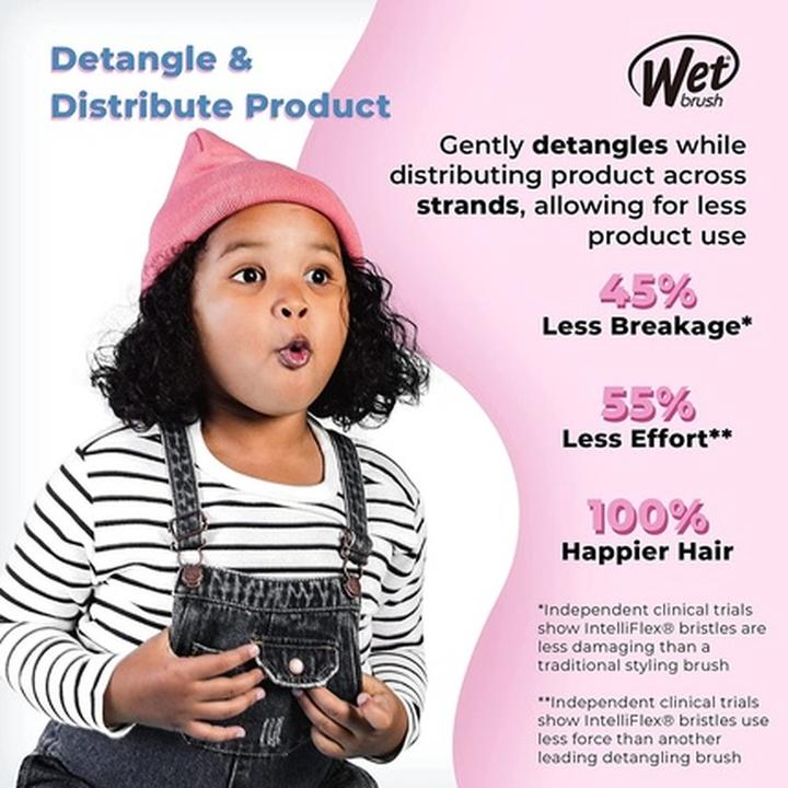 Actual product image Wet Brush Custom Care Thin Hair Detangler Purple - Hairbrush -