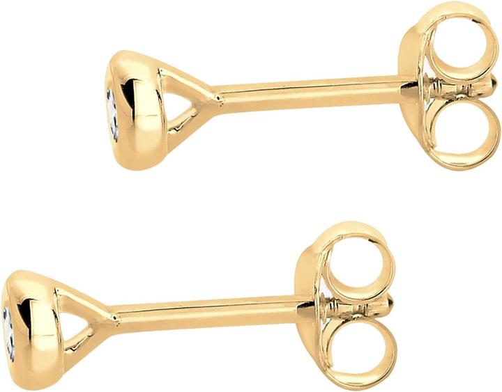 Actual product image Diamore Sparkling Diamond Earrings with Certificate and Case (925 Sterling Silver Zilver brilliant cut diamond)